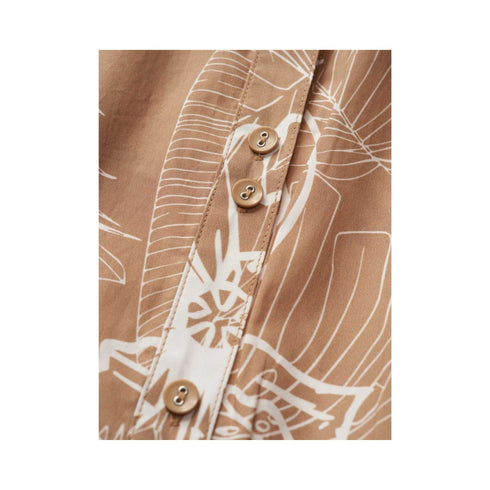 Blauer Abito lungo Abito Donna lungo floreale Sabbia - Francavilla Moda